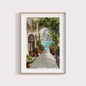 نقاشی آبرنگ سفر به ایتالیا